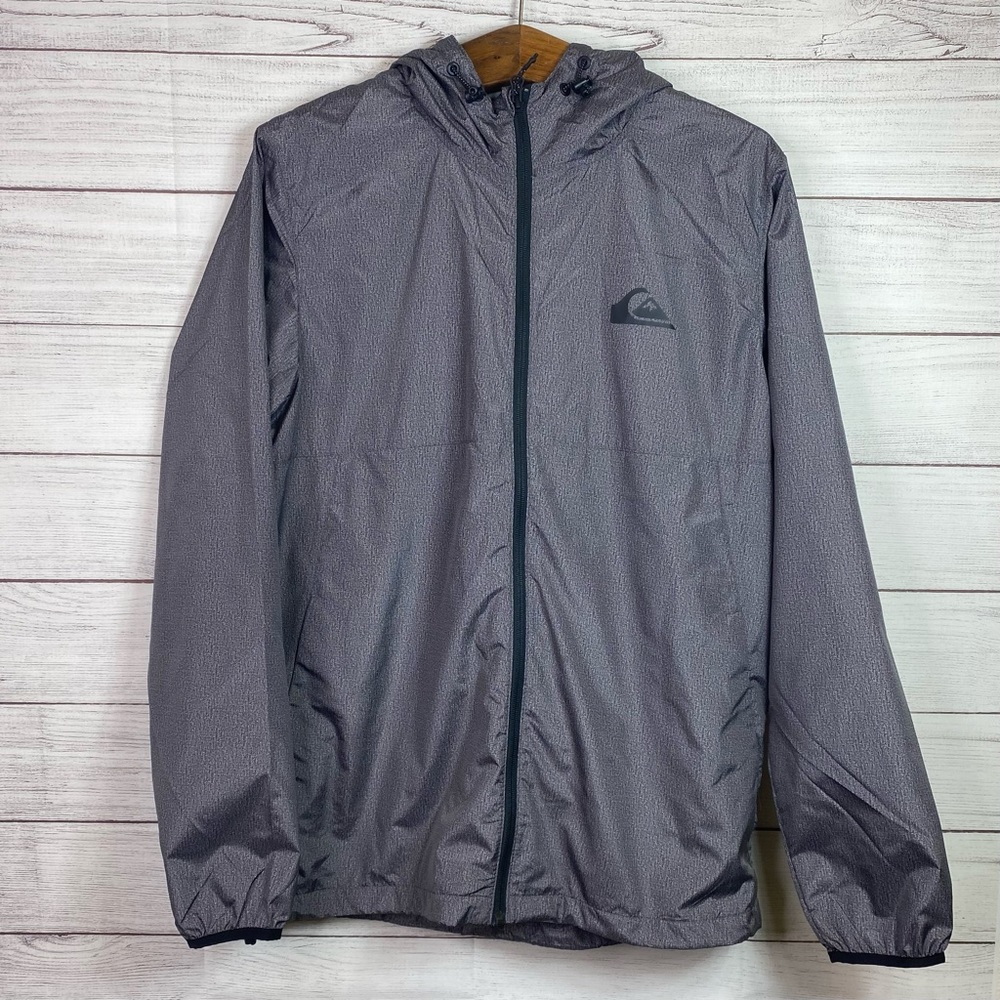 NWT Quicksilver full zip windbreaker jacket Size L/G